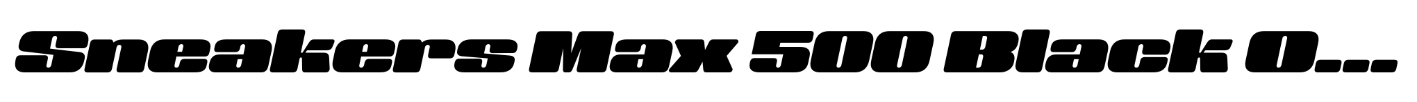 Sneakers Max 500 Black Oblique image